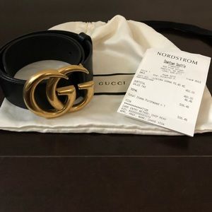Authentic GUCCI Cintura Donna Leather Belt (Marmot